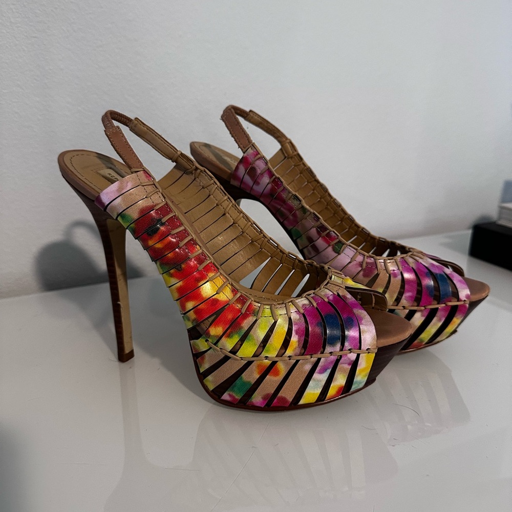 Colorful Strappy Women's Heels